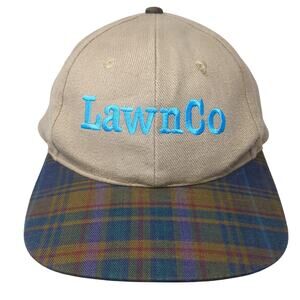 LawnCo Snapback Cap Multicolor One Size Adjustable Embroidered Plaid 6Panel KC
